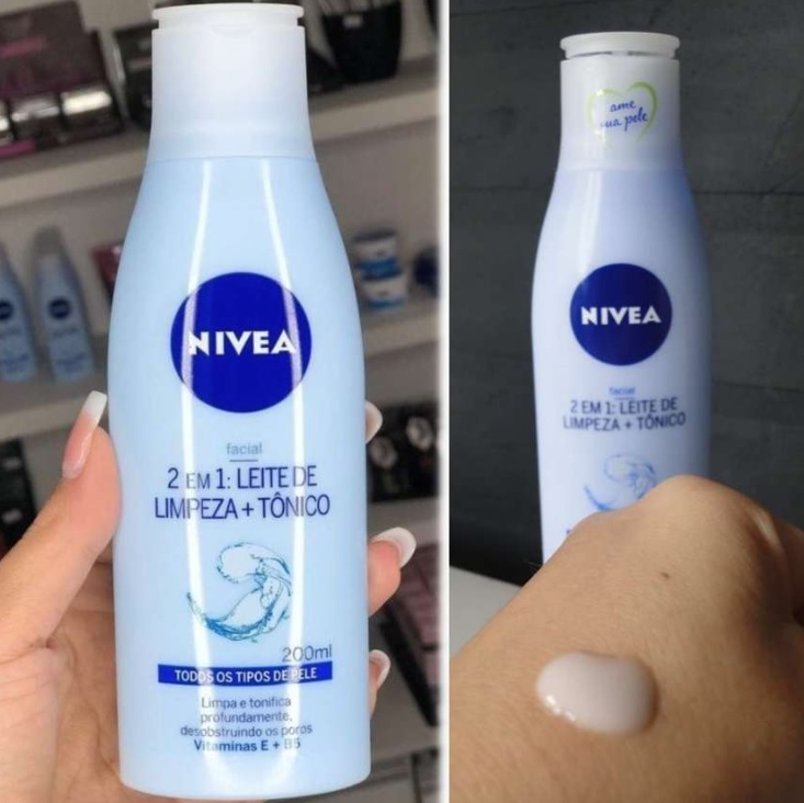 NIVEA Loção 2 em 1 200ml – Leite de Limpeza e Tônico