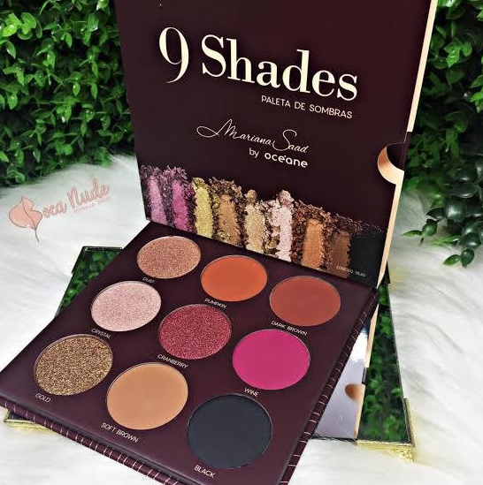 Paleta de Sombras Mariana Saad By Océane – 9 Shades 30,6g.