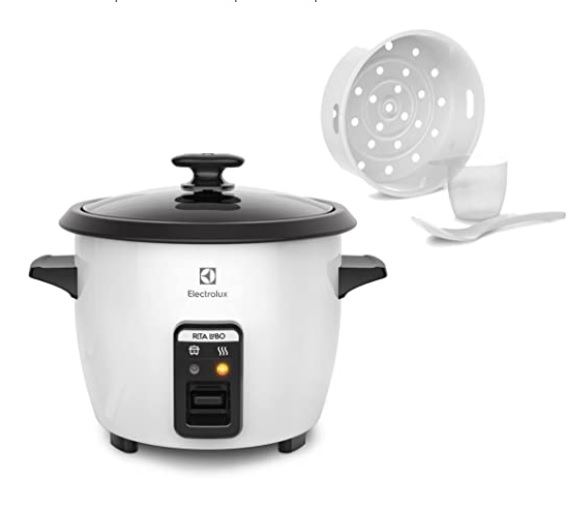 Panela Elétrica Electrolux vapor arroz capacidade 1,3L 7 xícaras 110v