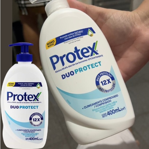 Sabonete Líquido Antibacteriano para as Mãos Protex Duo Protect Duo Protect 400ml