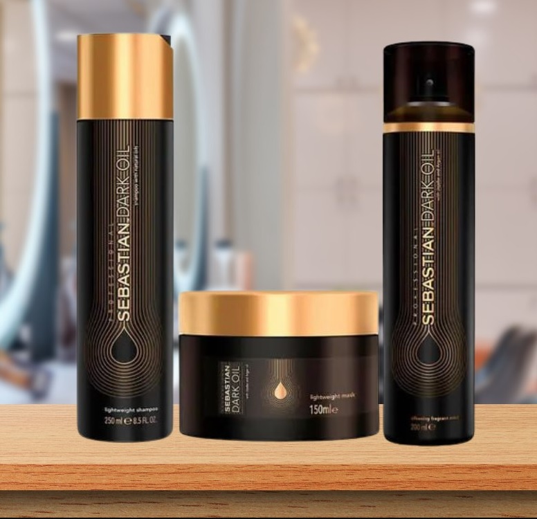 Sebastian Dark Oil Kit – Shampoo + Máscara + Perfume para Cabelo
