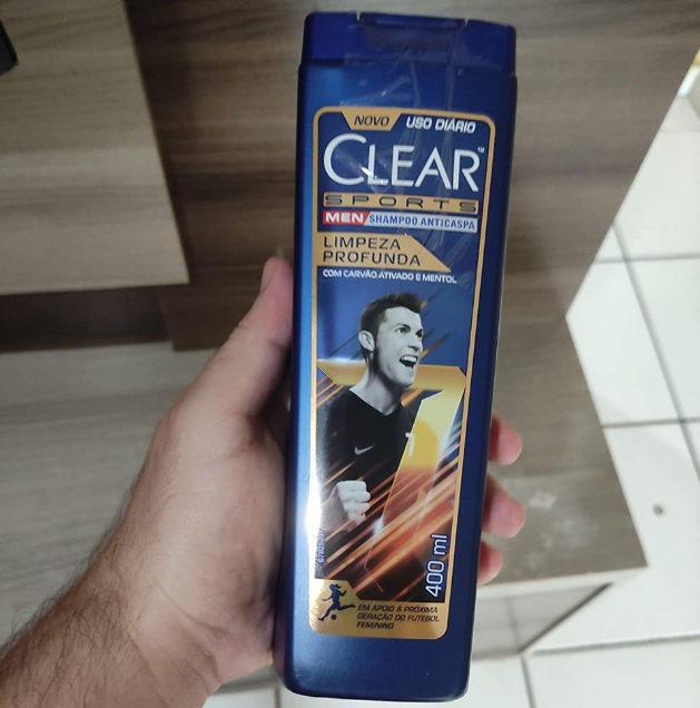 Clear Sports Men – Shampoo Anticaspa, Limpeza Profunda, 400ml