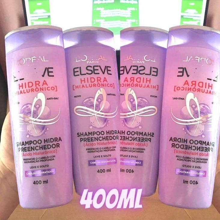Shampoo Preenchedor L’Oréal Paris Elseve Hidra Hialurônico, 400ml