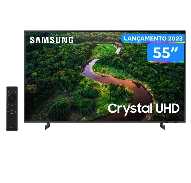 Smart TV 55” UN55CU8000GXZD UHD 4K LED Crystal Lançamento 2023 – Samsung Wi-Fi Bluetooth Alexa 3 HDMI