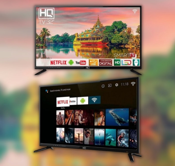 Smart TV LED 32″ HD HQ HQSTV32NP Netflix Youtube 2 HDMI 2 USB Wi-Fi