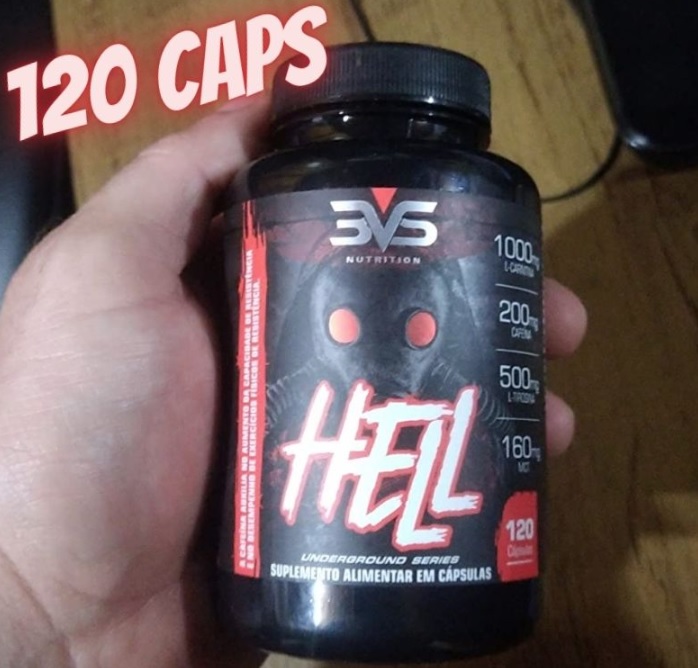 Termogênico Hell – A combinação perfeita de ingredientes para acelerar a queima de gorduras 120 Cápsulas