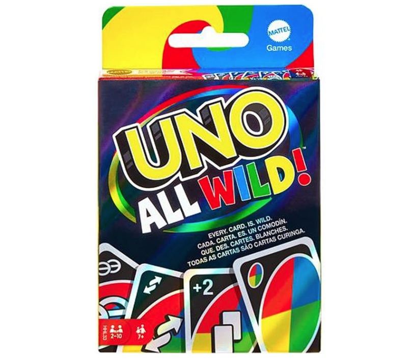 UNO Jogo de cartas All Wild, Multicolorido