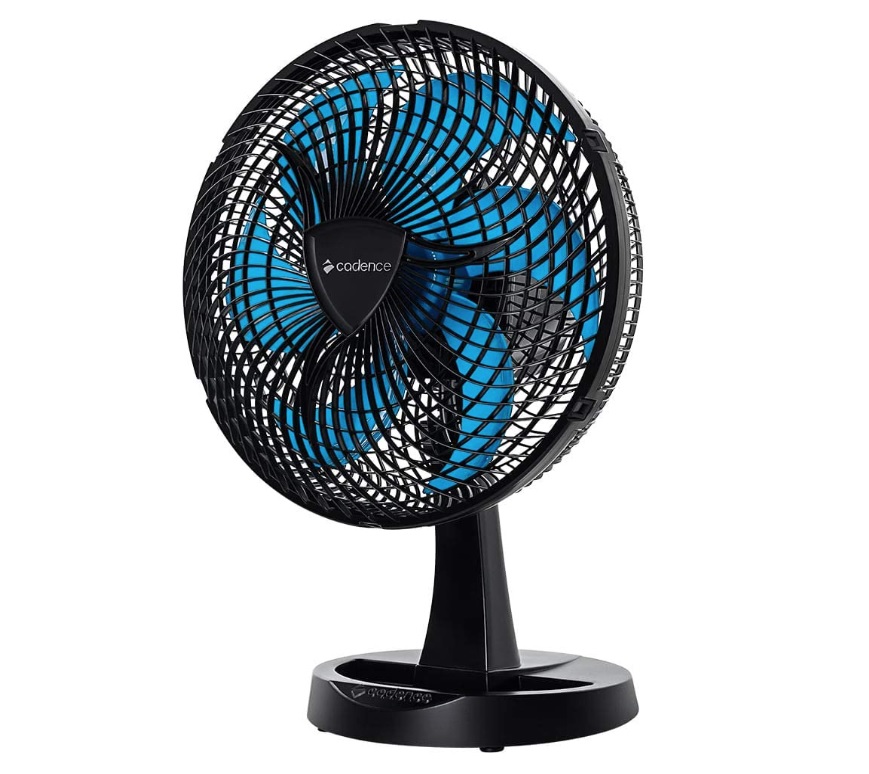 Ventilador Cadence New Windy, 110V, Preto e Azul, VTR560