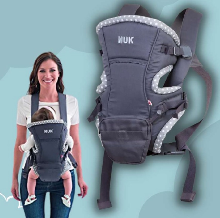 Baby Carrier Natural Fit 3 em 1 – NUK, Cinza