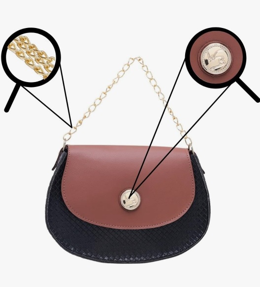 Bolsa Feminina Festa com alça de corrente + transversal Luxo Willibags