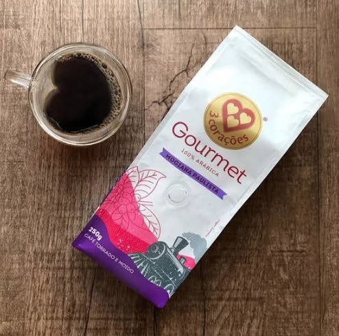 (3 unidades) 3 Corações Café Torrado E Moído Gourmet Mogiana Paulista Pacote 250G