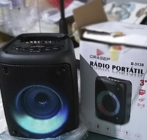 Caixinha Caixa de Som com Bluetooth Amplificada Potente e Portátil