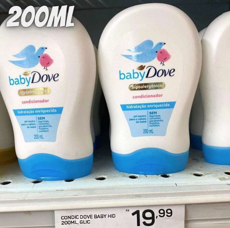 Condicionador Baby Dove Hidratação Enriquecida 200ml