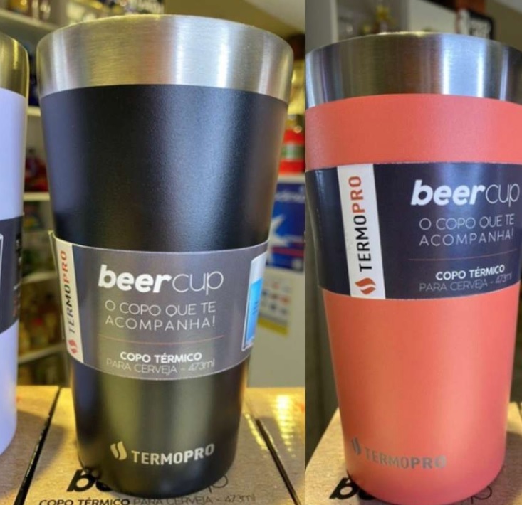 Copo Térmico para Cerveja Laranja 473 Ml Termopro