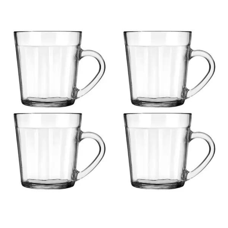 Jogo de Copos de Vidro 4 Peças 270ml – Nadir Caneca