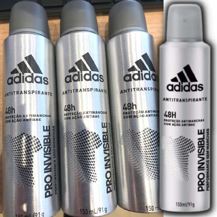 Desodorante Aerossol Invisible Masculino, Adidas