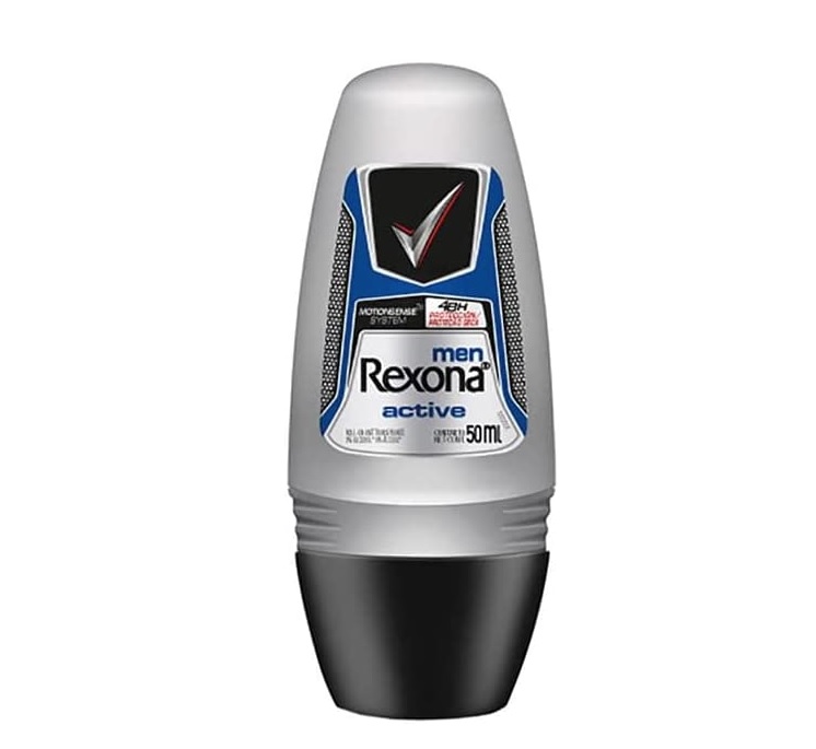 Desodorante Antitranspirante REXONA Masculino Rollon ACTIVE DRY 50ml, Rexona (A embalagem pode variar)