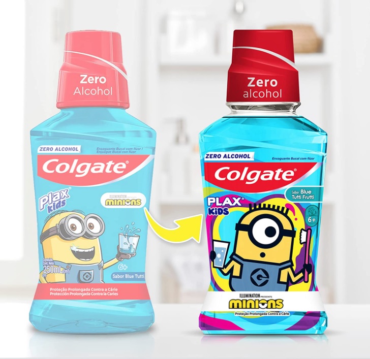 Enxaguante Bucal Colgate Plax Kids Minions 250ml