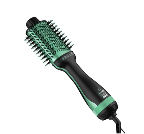 Escova Secadora GA.MA Italy Babosa Brush 3D 1200/1300W Preta/Verde – Bivolt