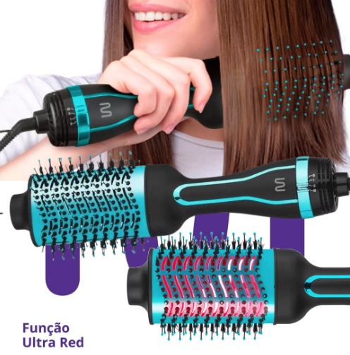 Escova Secadora Oval Multi EB107 1350W Azul – Bivolt