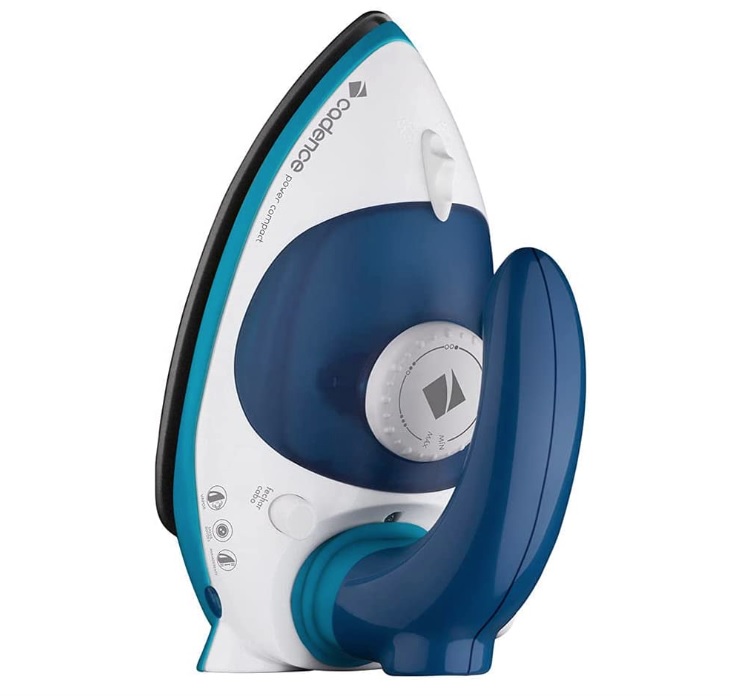 Ferro de Passar Cadence Compact, 850W, Branco e Azul, Bivolt, IRO050