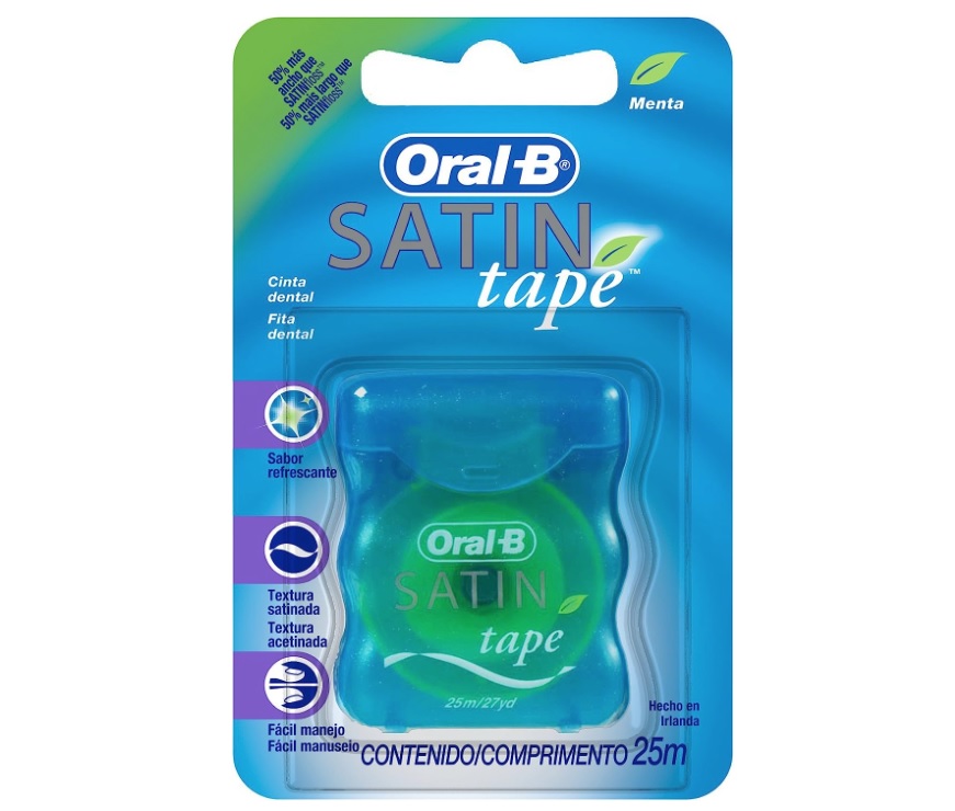 Fio Dental Oral-B Satin Tape Menta 25m