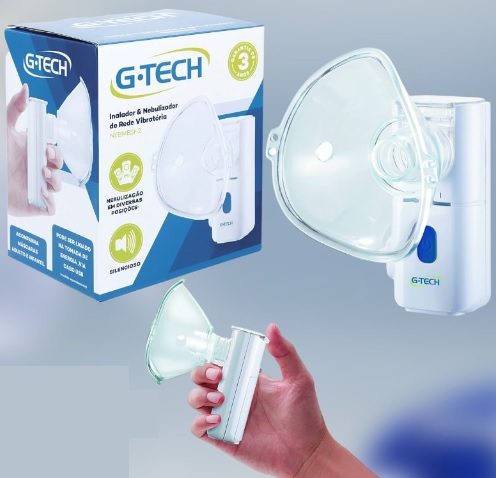 G-Tech Nebulizador de Rede Vibratória NEBMESH2, Branca