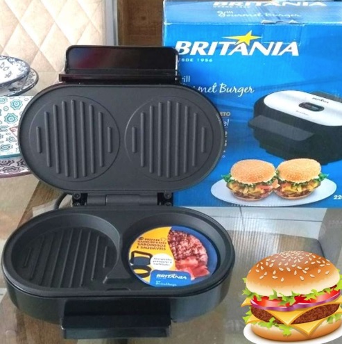 Grill Britânia Gourmet Burger 1000W – Coletor de Gordura