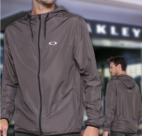 Jaqueta Oakley Capuz Windbreaker Masculina