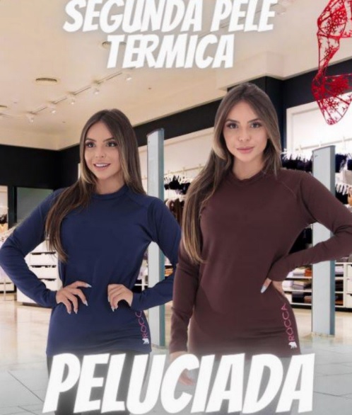 KIT 2 BLUSAS PELUCIADA SEGUNDA PELE TÉRMICA