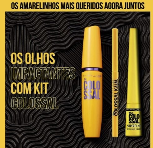 KIT COLOSSAL MAYBELLINE NY – Máscara + Delineador + Lápis