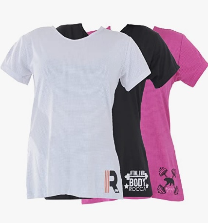 Kit 3 Blusas Dry FIT Tapa Bumbum Tecido Poliamida Retém Suor