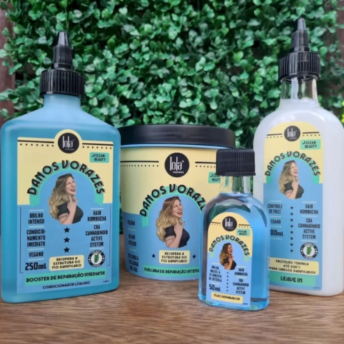 Lola Cosmetics Danos Vorazes Kit – Shampoo + Máscara + Leave-in + Óleo