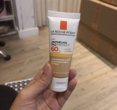 La Roche-Posay, Protetor Solar Facial com cor Anthelios XL-Protect, FPS60, Rápida Absorção, Textura Gel Creme, 40g
