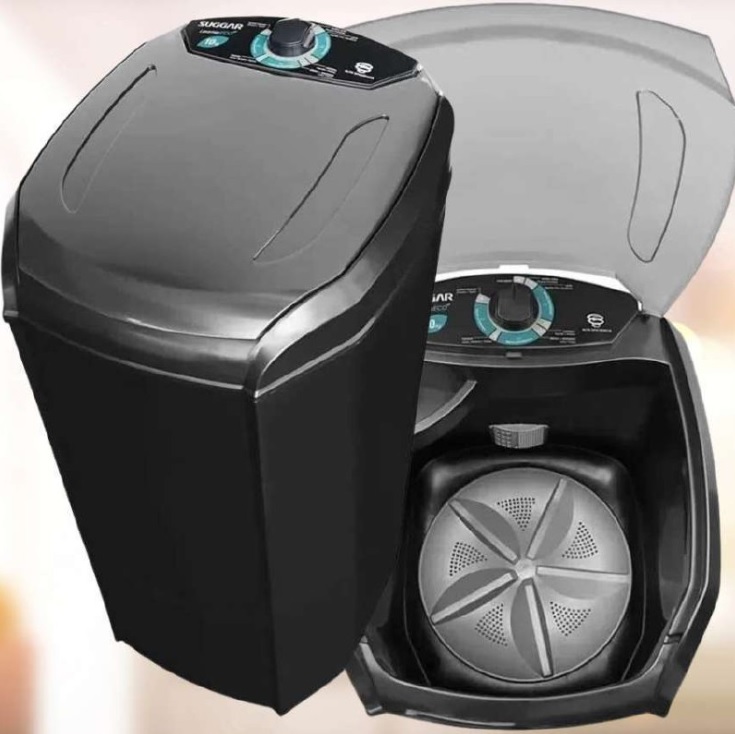 Lavadora Lavamax Eco 10 kg Suggar Preta 220V