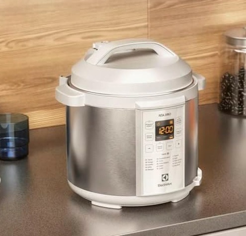Panela de Pressão Elétrica Electrolux 6L Branca Experience por Rita Lobo (PCC21)