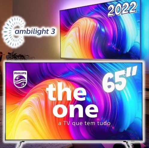 Philips Smart TV 65″ 4K 120 Hz THE ONE Android, Ambilight 65PUG8807/78
