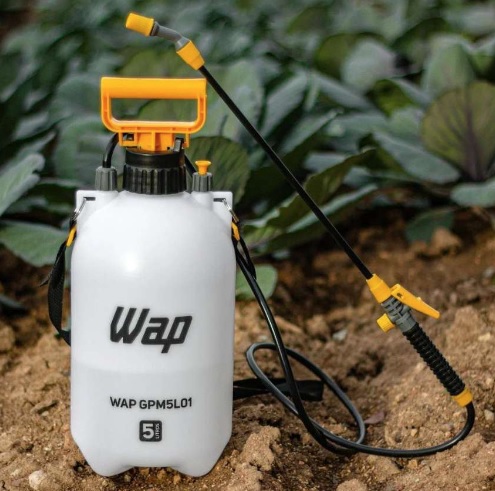 Pulverizador Manual 5 Litros WAP GPM5L01 Borrifador Com Compressão Prévia Jato Regulável Trava Para Pulverização Contínua