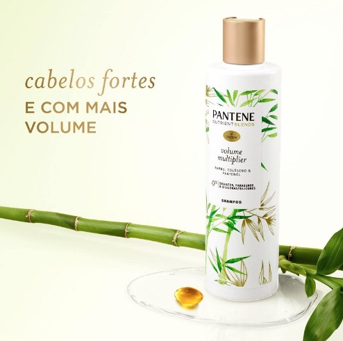 Shampoo Pantene Nutrient Blends Multiplicador de Volume com Bambu 270ml
