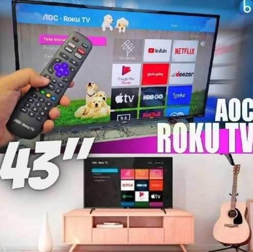 Smart TV AOC 43 Polegadas LED Full HD, 3 HDMI, 1 USB, Wi-Fi – 43S5195/78G