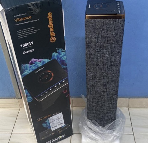 Soundbar Tower Gradiente Vibrance GST107 Bluetooth, 3D Sound Cinema, USB – 1000 W