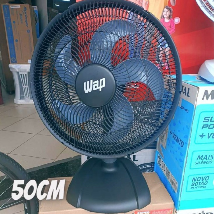 Ventilador de Mesa WAP Rajada TURBO W130 50CM 220V