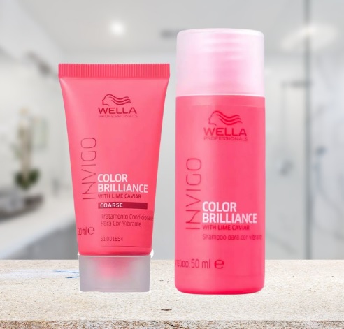 Wella Professionals Invigo Color Brilliance Kit Shampoo + Máscara Travel Size