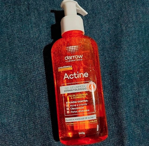 Actine Gel de Limpeza + Vit C, pele oleosa a acneira, Darrow – 140g Laranja