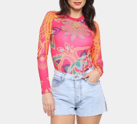 Body Adidas Farm Manga Longa Feminino