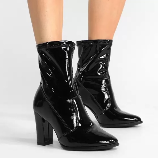 Bota Cano Curto Beira Rio Bico Fino Salto Alto Feminina