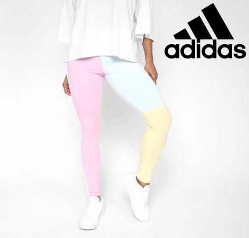 Calça Legging Adidas Colorblock Feminina
