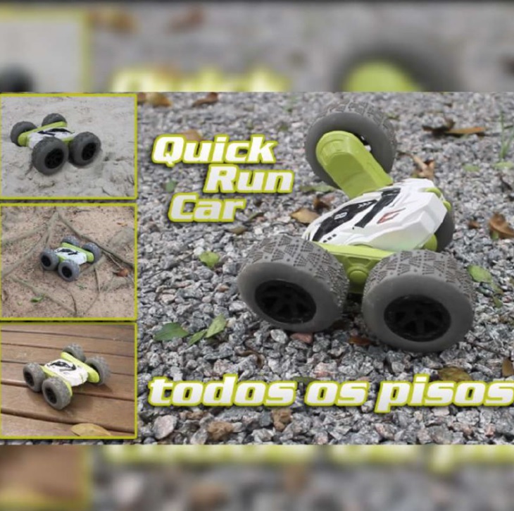 Carrinho de Controle Remoto Quick Run Car 4X4 (CINZA)