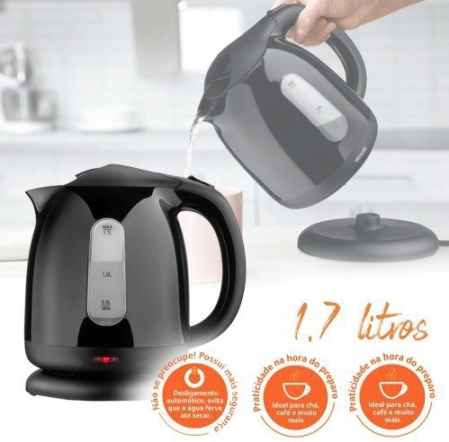 Chaleira Elétrica Visio Elgin com Desligamento Automático 1,7 litros 127V