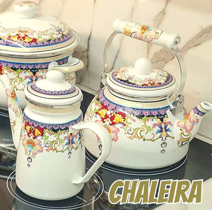 Chaleira Esmaltada 2.5 Litros Charm cor 2 S/Apito C/Indução